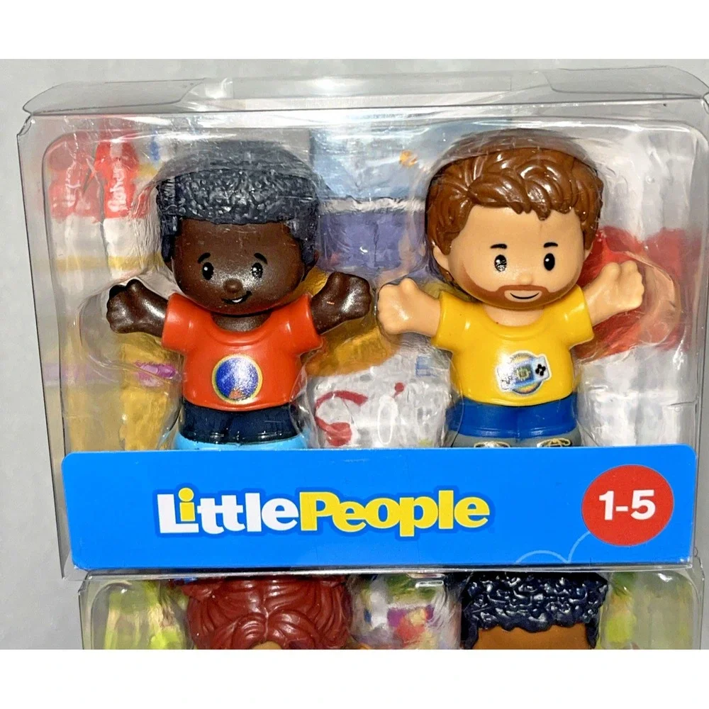 Fisher-Price Little People Figure Sets Friends w/ Space Dinosaur Shirts & Gamers